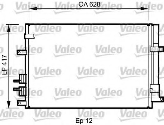 VALEO 818188 Condenser, air conditioning